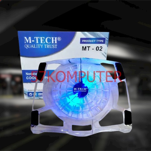 New ICE Cooling Pad Kipas Pendingin Laptop M-Tech MT-02 Fan Dengan Diameter Kipas 15CM Kipas Ukuran Besar