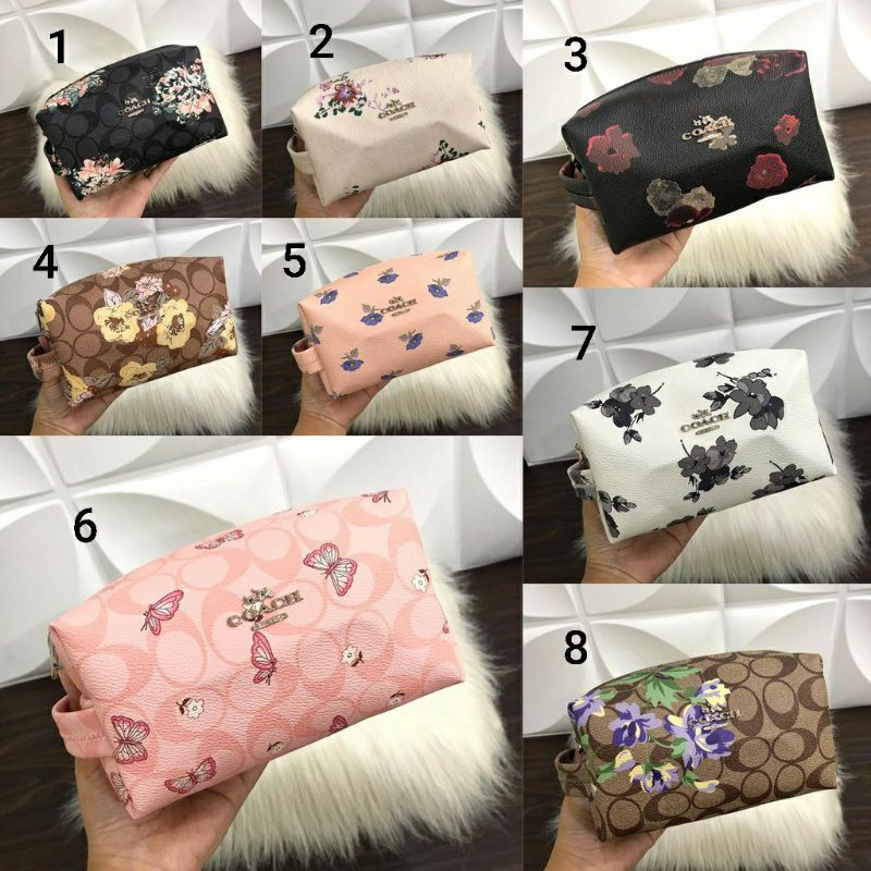 Pouch coach cosmetic n Hp 8 motif idr 95.000