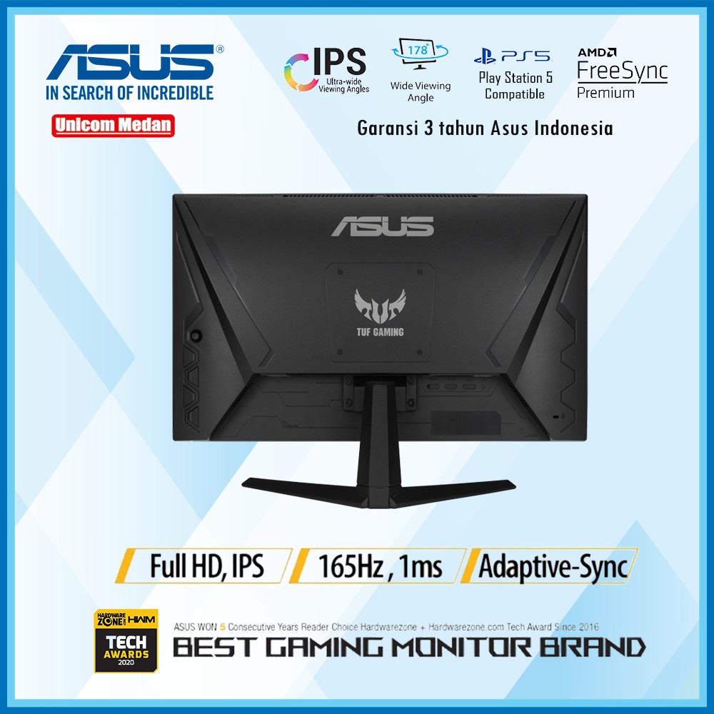 ASUS TUF GAMING VG249Q1A IPS 165Hz 1ms - GAMING MONITOR LED 24&quot; INCH