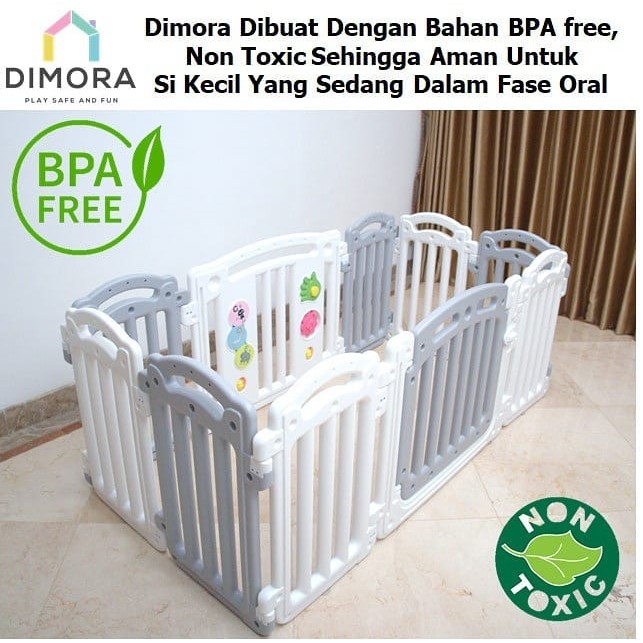 DIMORA PICNIC 8 PANEL + 1 PLAY + 1 DOOR / GRAY &amp; WHITE COLOR PANEL