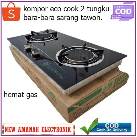 Kompor Tanam Eco Cook 2 Tungku Bara Bara EC2-02 hemat gas