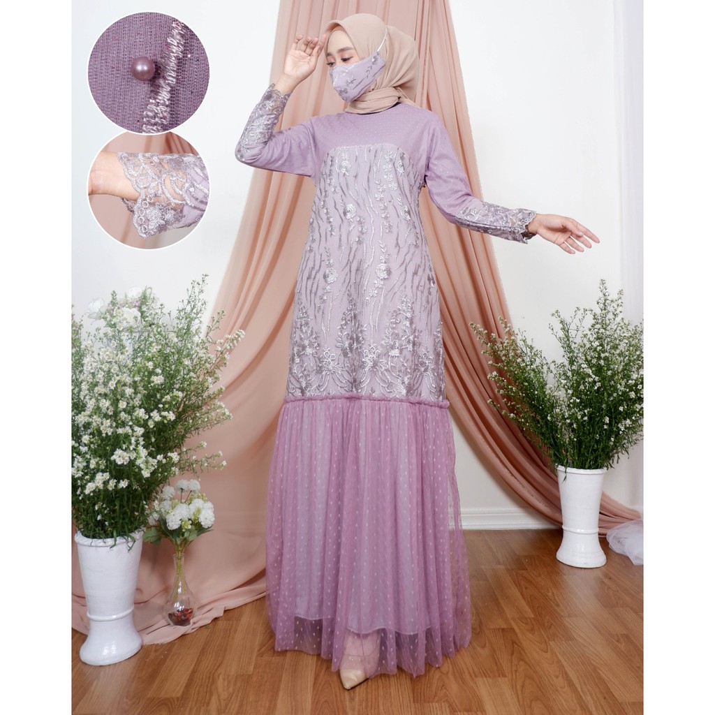 Realpict Nadira Dress / Gamis / Kebaya / Kebaya Modern / Dress / Kebaya Wisuda / Baju Kebaya Modern