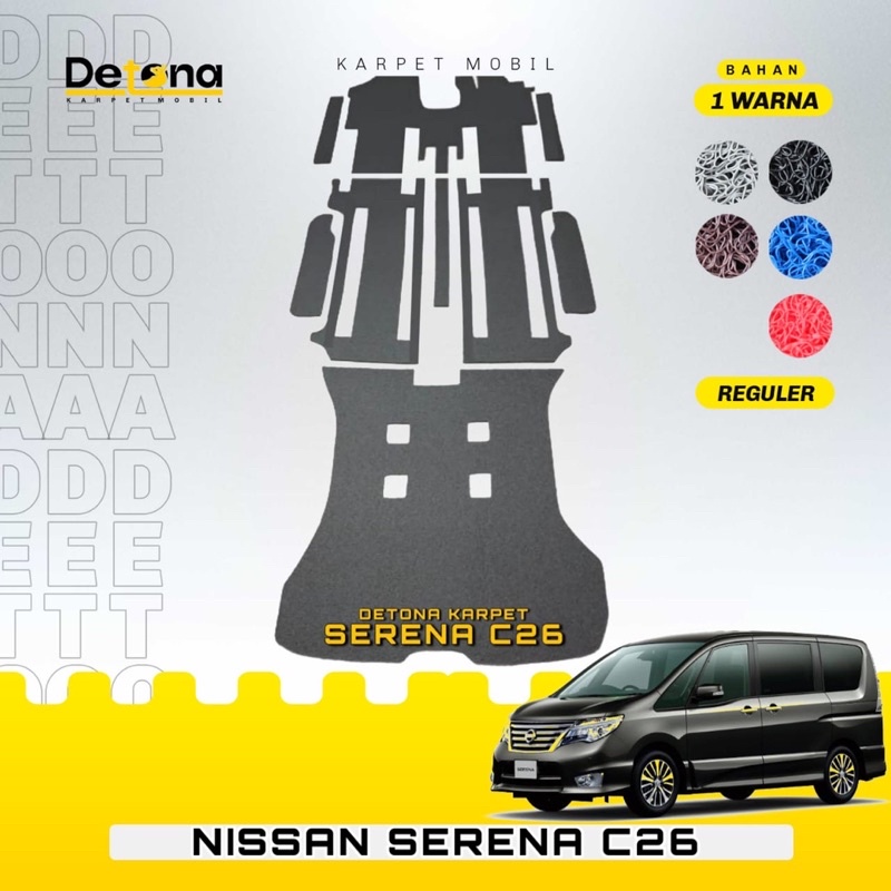 Karpet Mobil Mie Nissan SERENA C26 / Karpet Mie Mobil Nissan SERENA C26