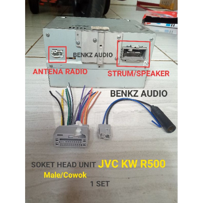 SOKET HEAD UNIT JVC KW R500 1 SET