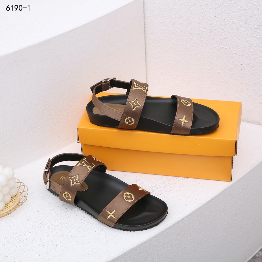 Flat Sandals Ankle Strap #6190-1