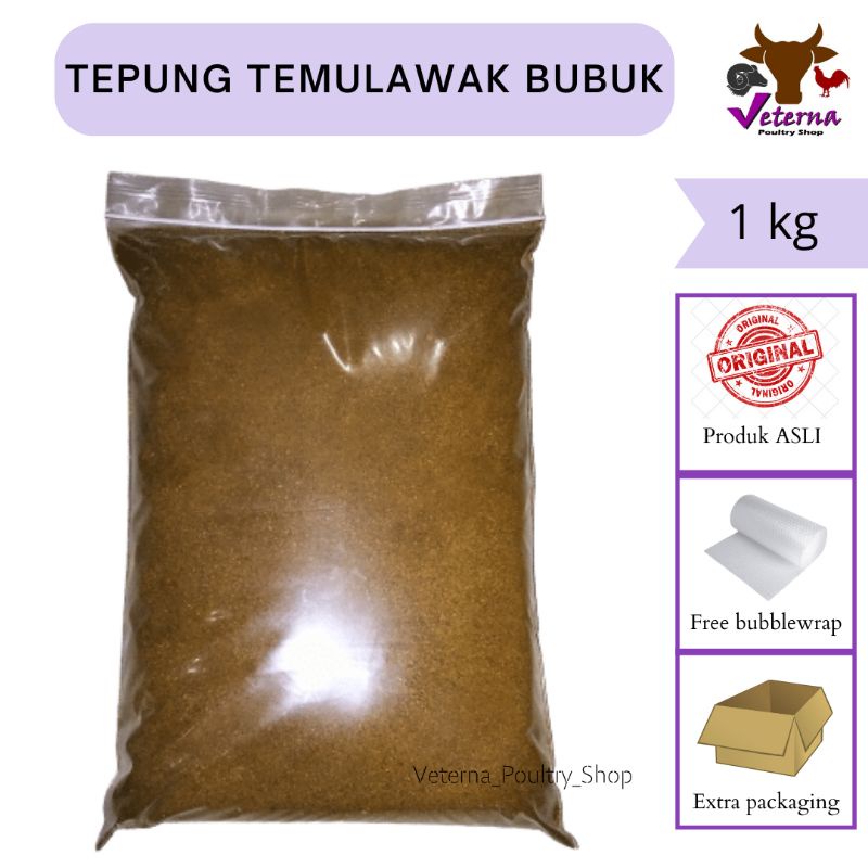 Tepung Temulawak Bubuk Jamu Nafsu Makan Ternak