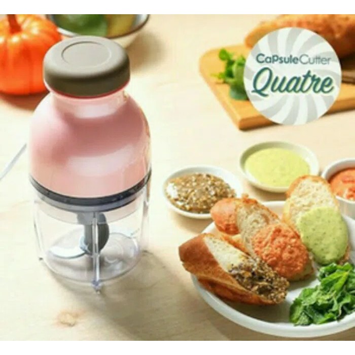 blender kapsul / Hand Blender capsule cutter quatre &amp; chop pastemixcrush