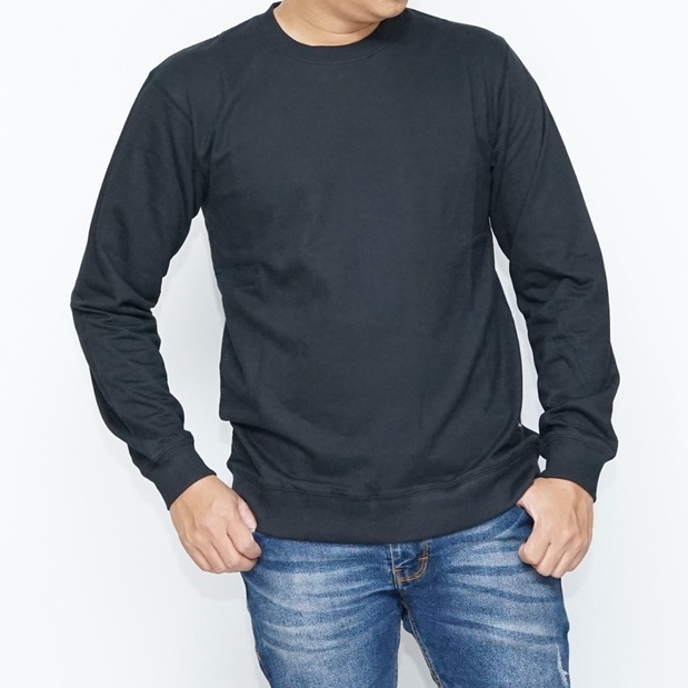 SWEATER OBLONG POLOS CREWNECK BABYTERRY PRIA DAN WANITA