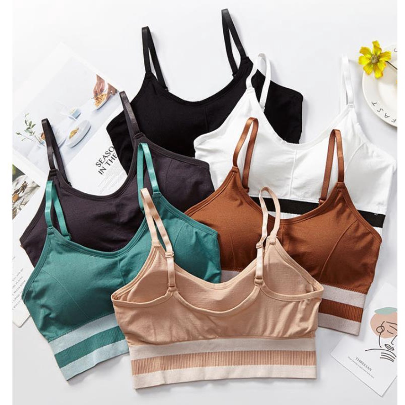 3SP | UWR22 Pakaian Dalam BH Push Up Sports Bra Olahraga Yoga Zumba Gym Wanita Tanpa Kawat