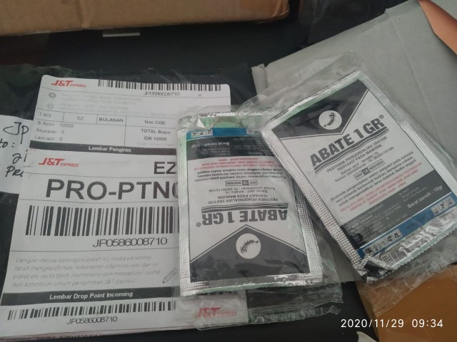 Obat Jentik Jentik Abate 10 Gram 1gr Pembasmi Basmi Uget Uget Jumantik Nyamuk Dbd Ampuh Terlaris