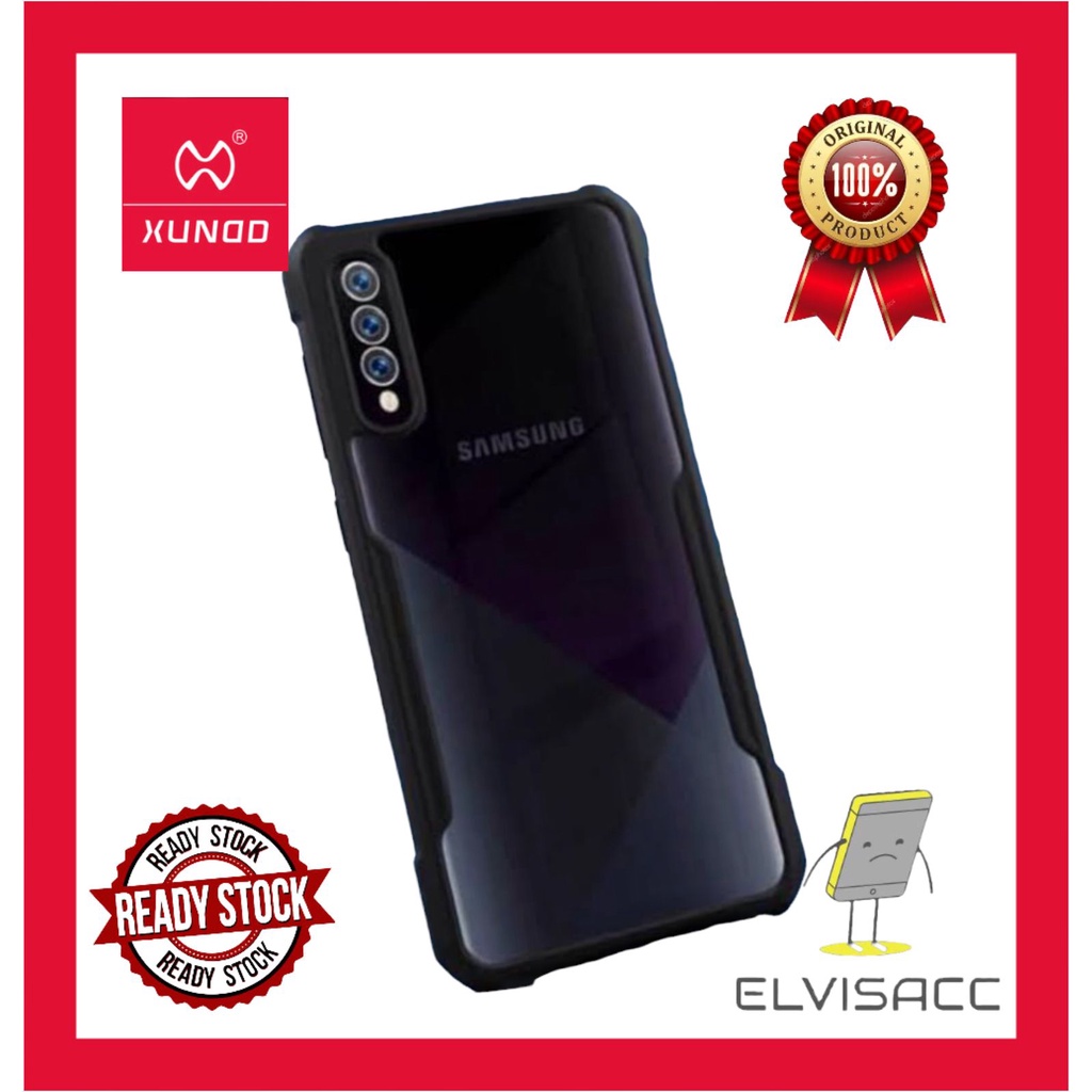 CASE SAMSUNG A02 / SAMSUNG A02S / SAMSUNG A03S / SAMSUNG A10S / SAMSUNG A12 / SAMSUNG A21S / SAMSUNG A22 5G XUNDD BEATLE ORIGINAL SOFT HARD CASE HYBRID ARMOR - CLEAR LIST BLACK