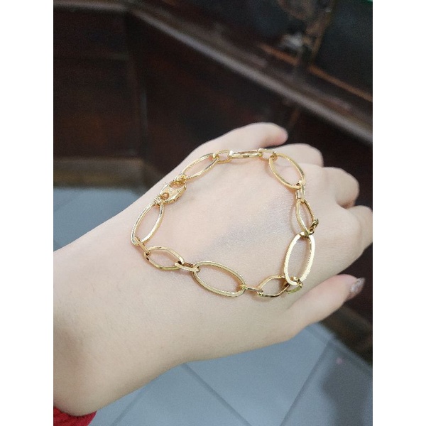 Gelang Tangan emas asli kadar 16k