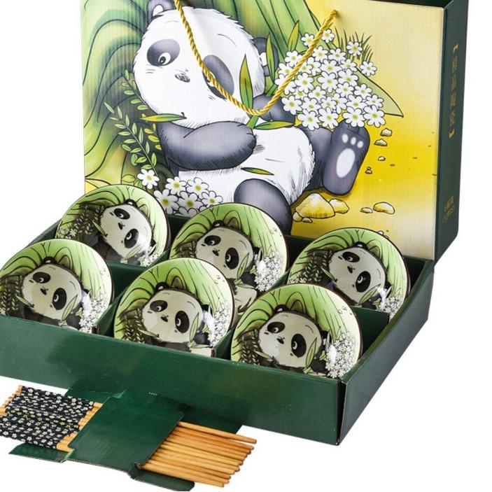 

*Promo* Mangkuk set premium peralatan makan/mangkuk set keraik soubenir mewah mangkok Termurah