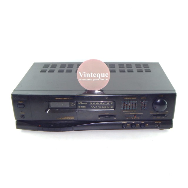 Tape Deck Amplifier Vintage POLYTRON Stereo Radio Cassette Recorder DAT-61