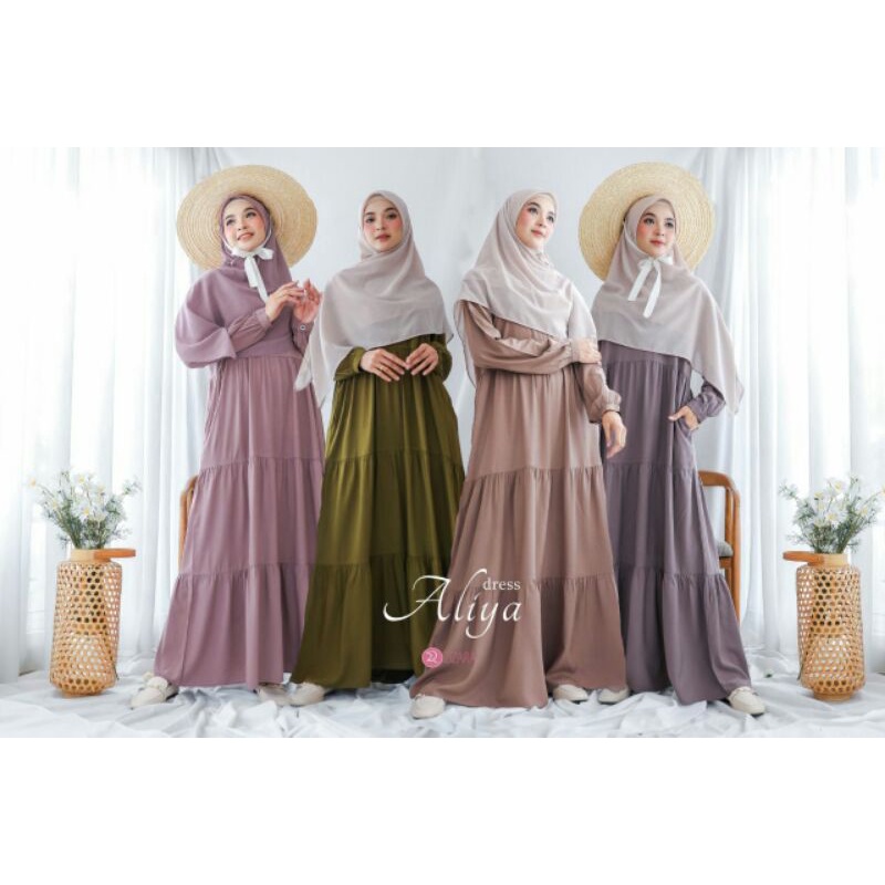 Gamis Zizara Gamis Katun Gamis Katun Rayon Gamis Susun Adem Aliya Dress Zizara