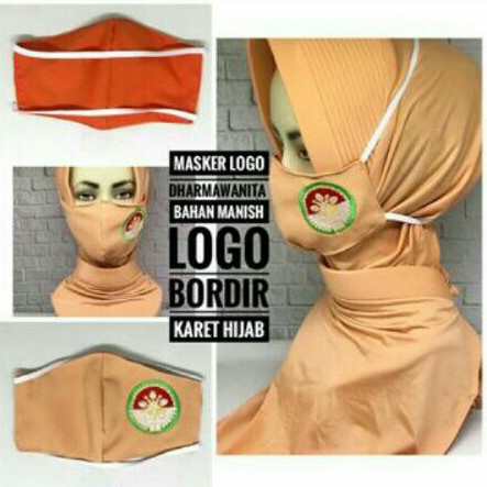 masker hijab logo dharmawanita