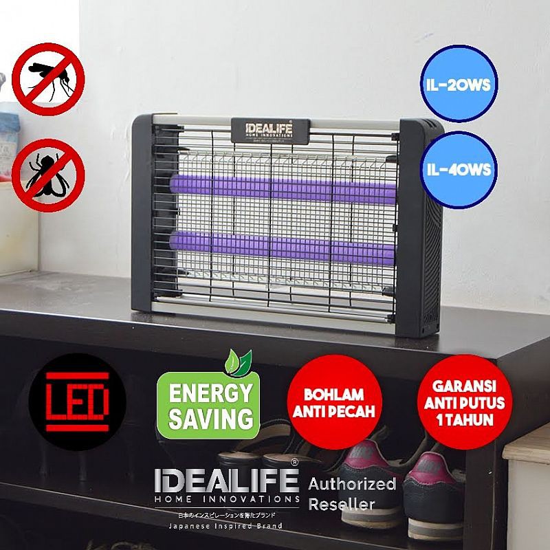 Idealife Insect Killer 2x20W - IL 40WS Lampu Pengendali Hama 8 Watt