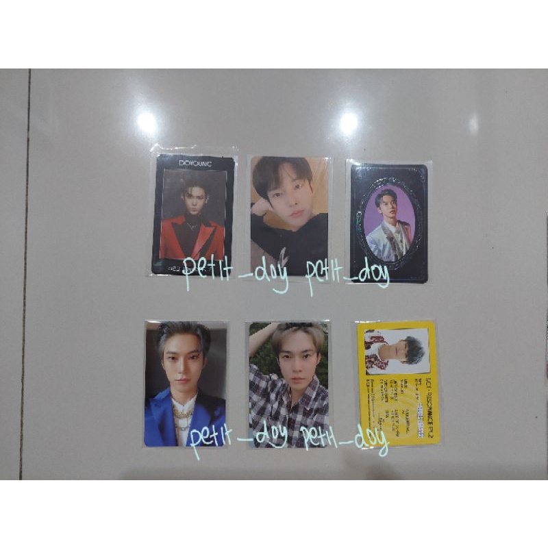 nct 127 2020 resonance pt 1 2 arrival past future id access card yearbook doyoung photocard