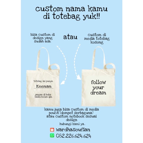 totebag custom nama