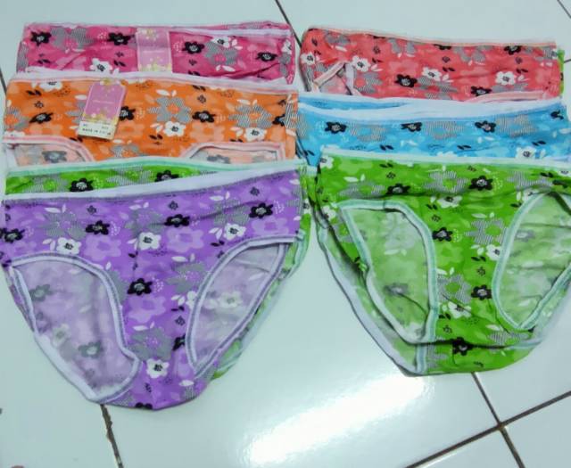 CELANA DALAM WANITA IMPORT UNDERWARE UNDIES POLOS DAN MOTIF BAHAN ADEM KIRIM RANDOM