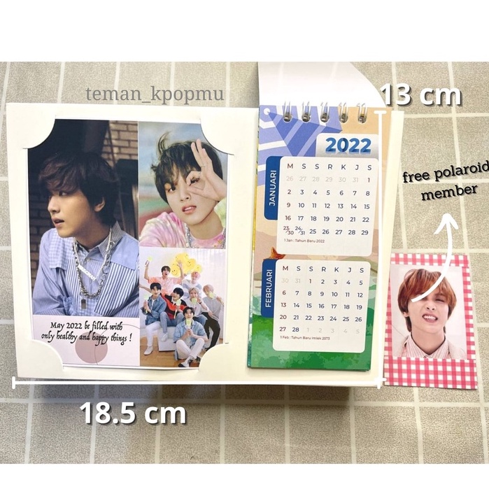Kalender Meja 2023 NCT - Kalender Duduk 2022 Kpop NCT 127 NCT Dream NCT U WayV