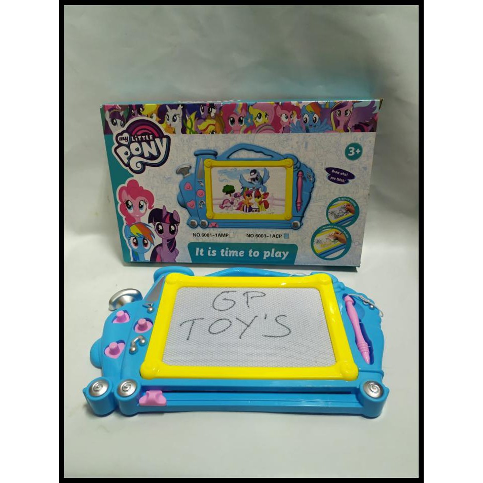 

Mainan Anak Magnet Drawing Little Pony Papan Tulis Board 6001