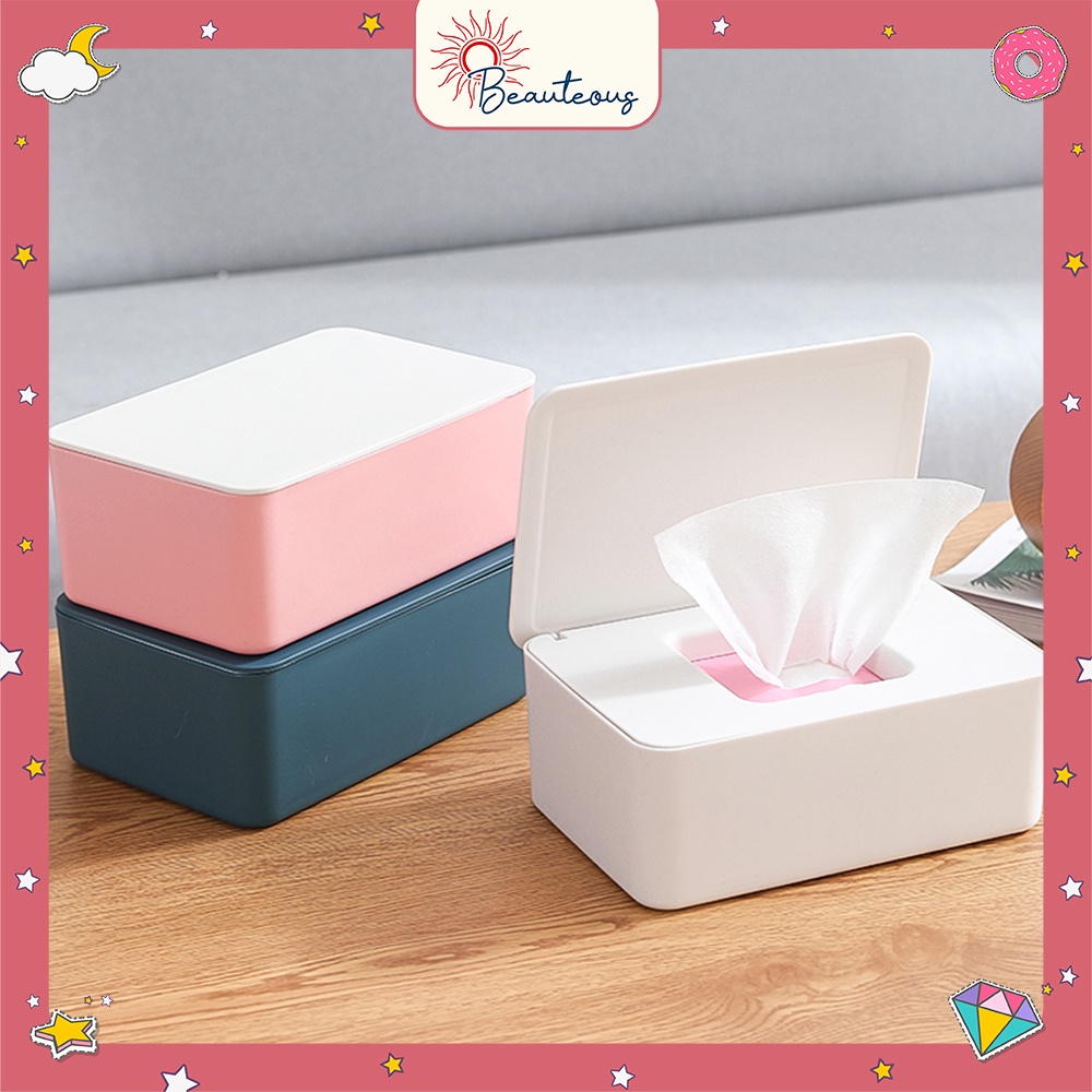 Kotak Tissue Tempat Penyimpanan Masker Tisu Storage Box Seal Serbaguna