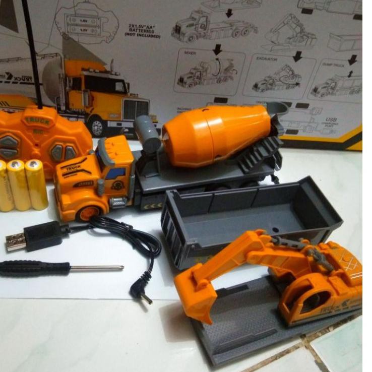Ready qu MAINAN TRUCK 3in1 REMOT KONTROL MURAH_TRUK REMOT KONTROL MURAH_MOBIL REMOT KONTROL MURAH UU