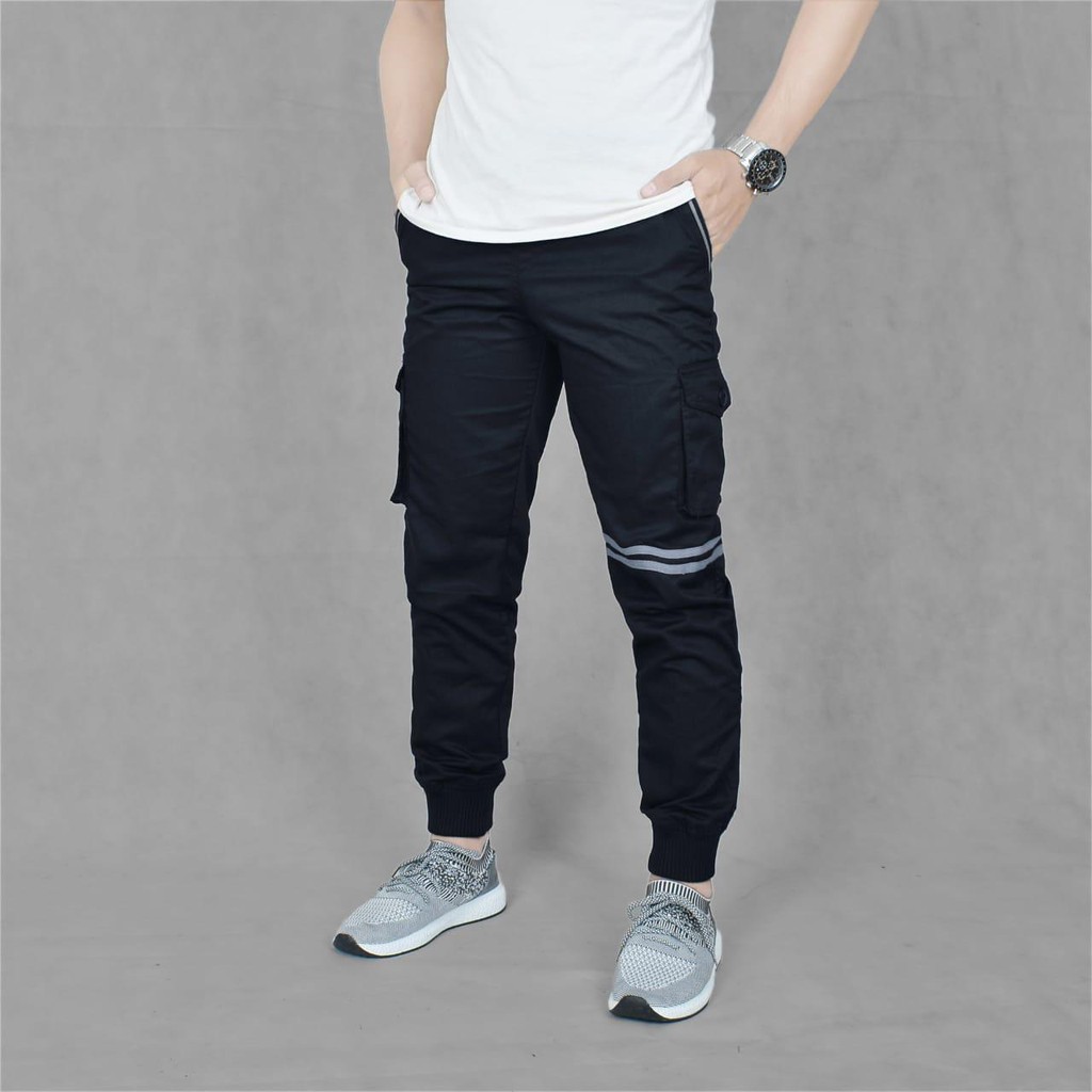 CELANA CARGO JOGGER STRIPE | CELANA PANJANG JOGER PRIA CELANA GUNUNG PDL TRAVELING HIKING LIST