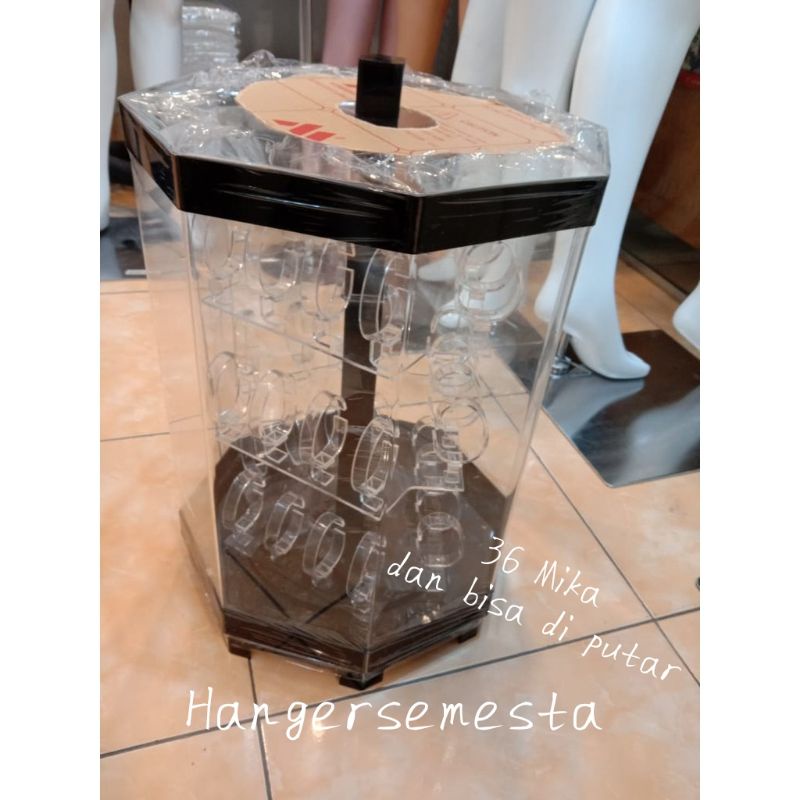 DISPLAY ANTING 4 SISI PUTAR(besar)/ DISPLAY BOX JAM TANGAN(besar)