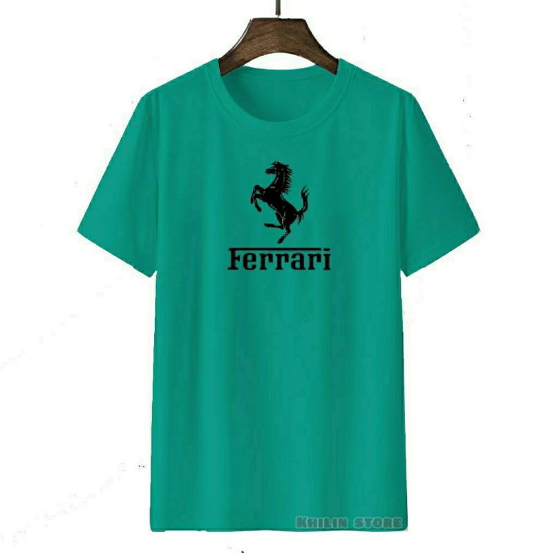 Kaos Pria Wanita Ferrari baju kaos pria wanita dewasa ferrari kaos lengan pendek kaos oblong pria wanita dewasa ferrari cotton combed