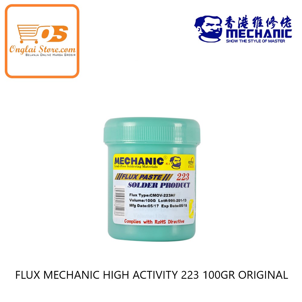 Jual FLUX MECHANIC HIGH ACTIVITY 223 100GR ORIGINAL-75944 | Shopee ...