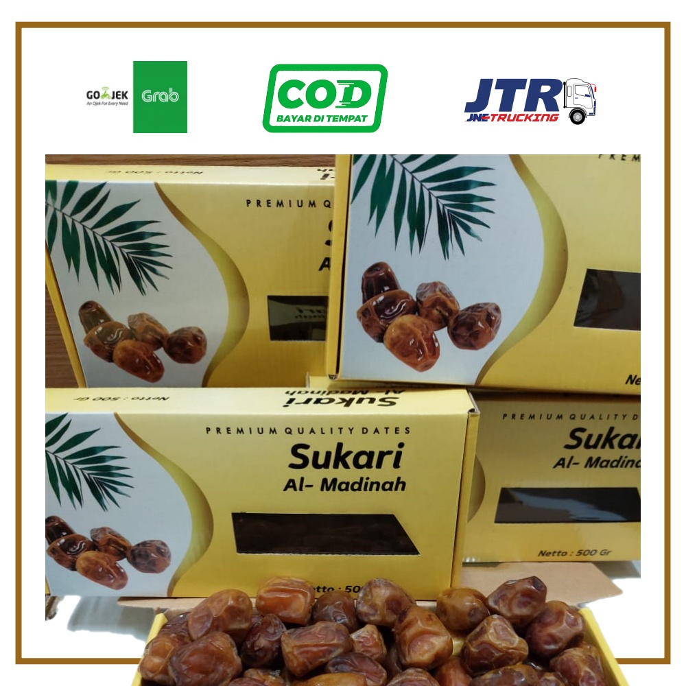 kurma sukari al qassim/al madinah kurma raja isi 500gr (kemasan dus)