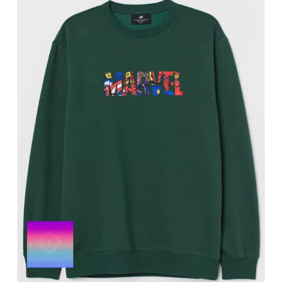 SWEATER UNISEX MARVEL ALL COLOUR /// ATASAN PREMIUM TEBAL KEKINIAN TERBARU''