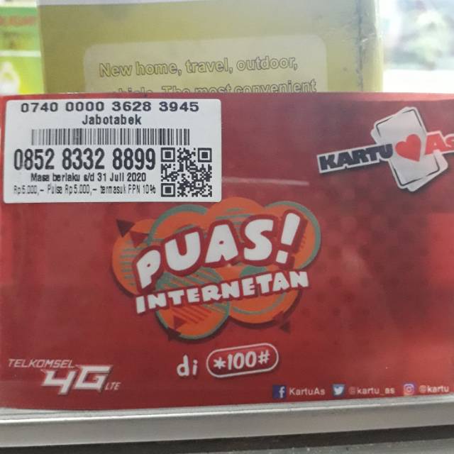 Perdana telkomsel AS 5k