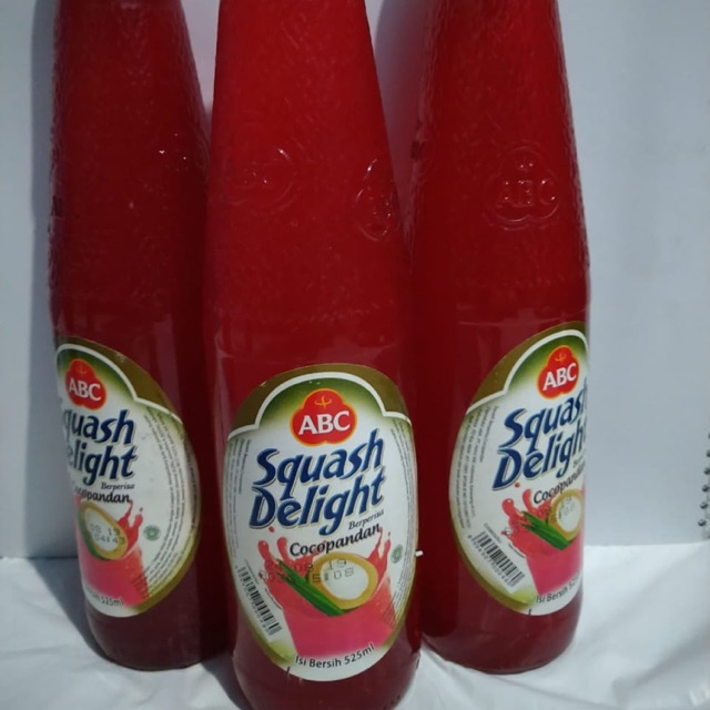 ABC Squash Delight Cocopandan 525ml, 12 botol 90.000
