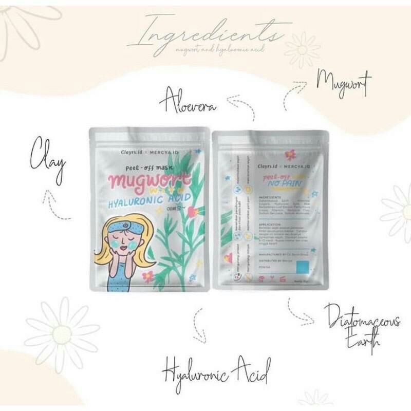 [RESS RESMI] PEEL OFF MUGWORT MASK CLAYRS X MERCYA