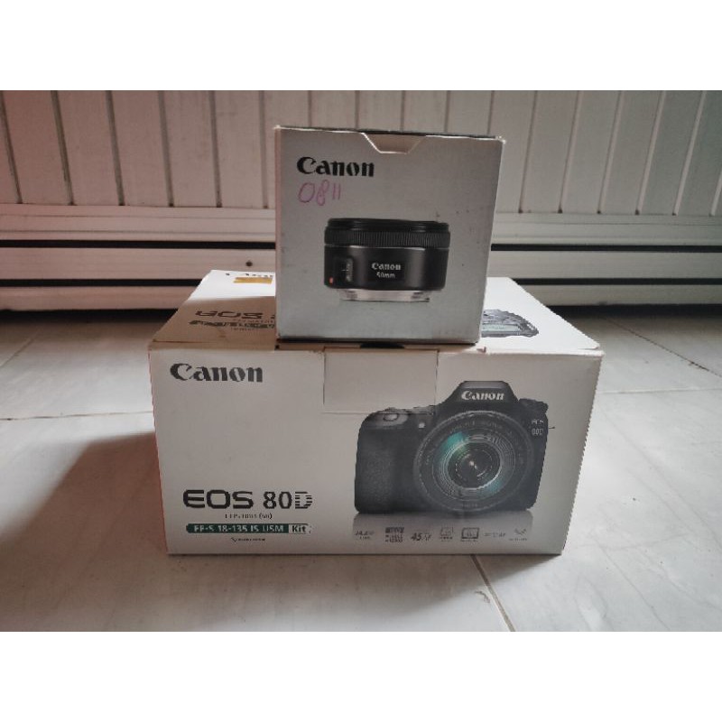 Canon 80d lengkap original body muluss Gress no lecet