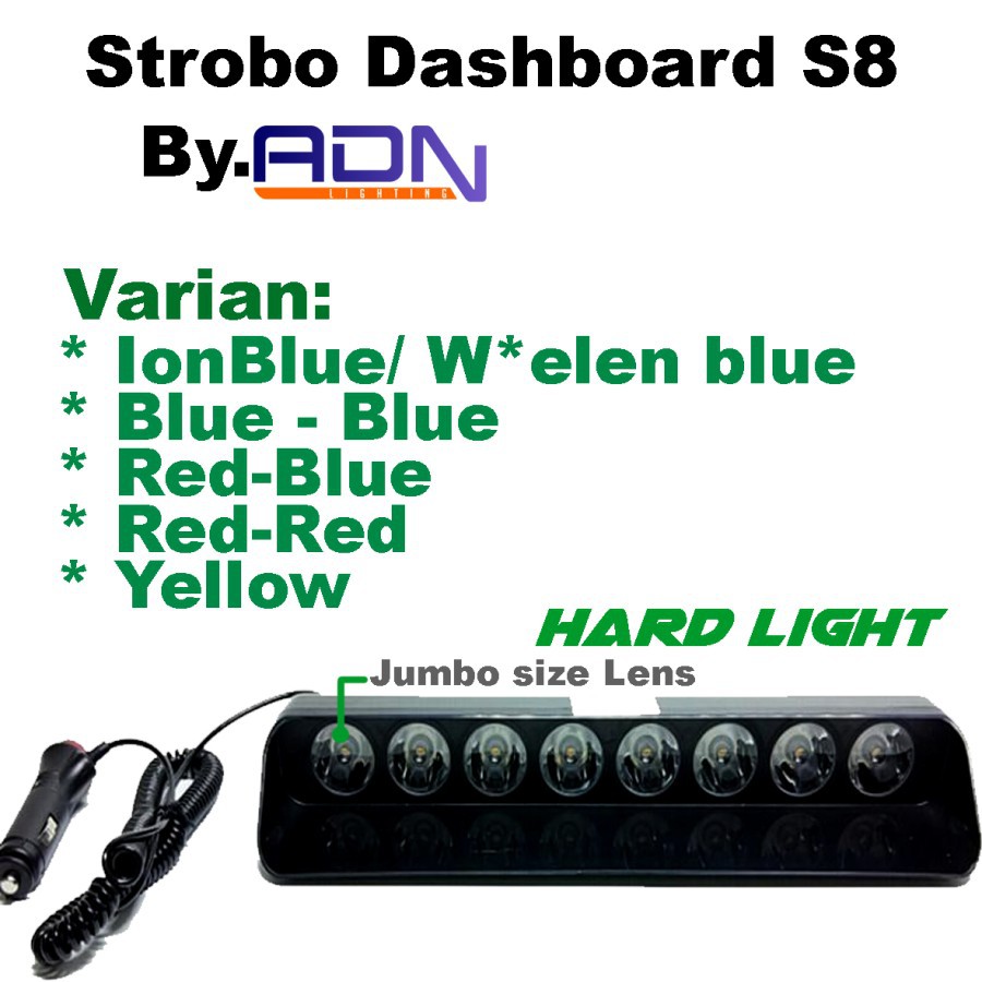 Lampu Kedip Dashboard S8 S8A Jumbo Lens HPL Cree Hard Light Special by ADN