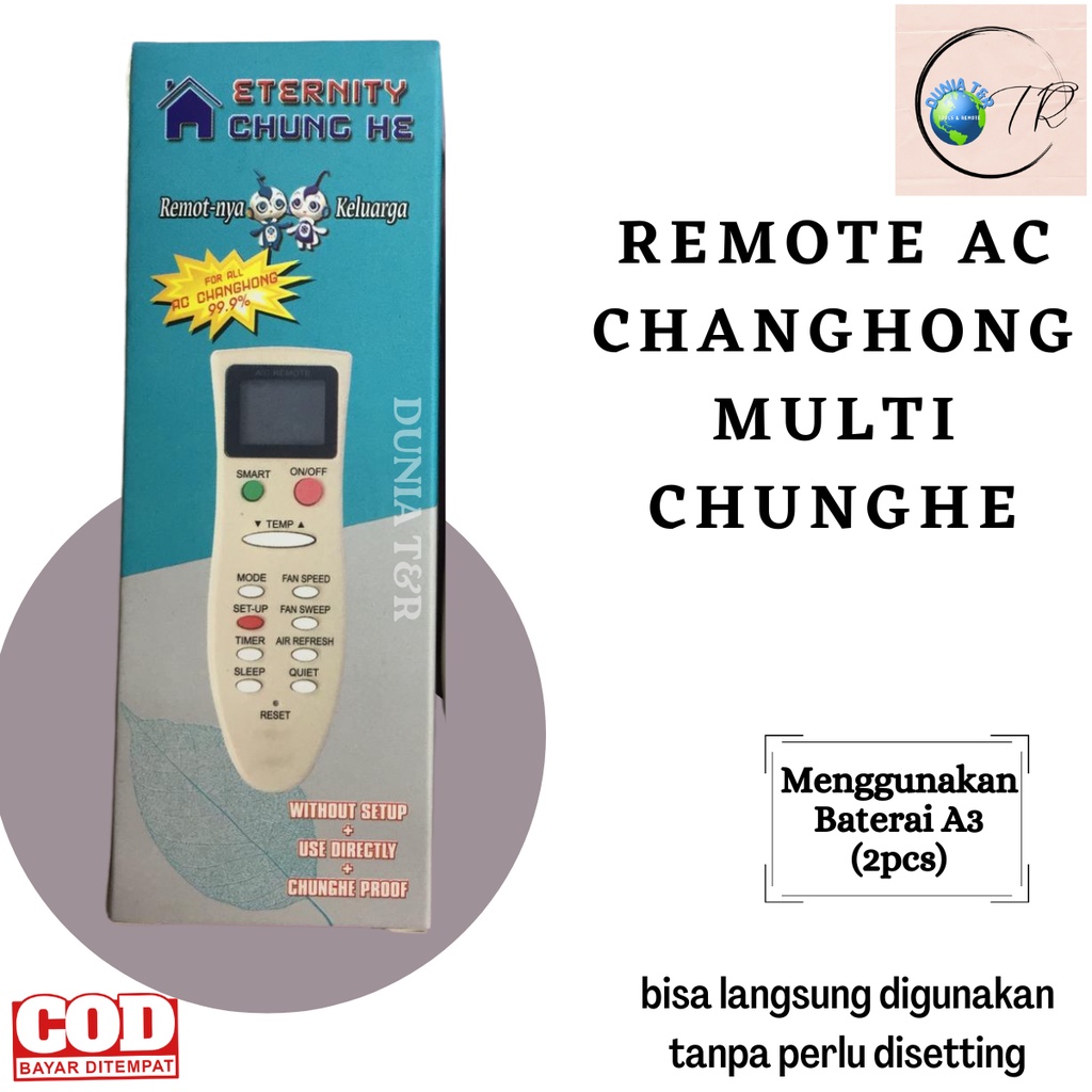 Remot Remote AC CHANGHONG Multi KK22B-C1