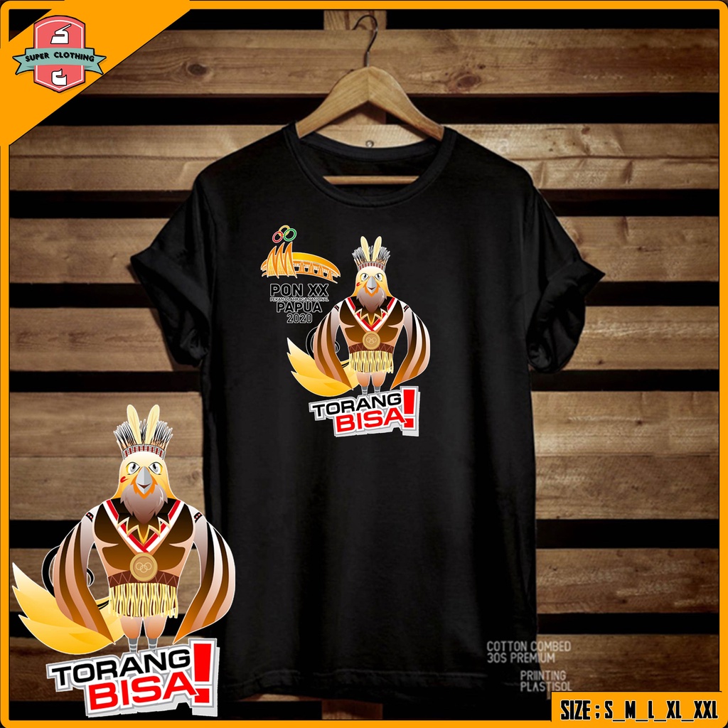 KAOS PON XX PAPUA - BAJU PEKAN OLAH RAGA NASIONAL - BAJU PON PAPUA XX LOGO DEPAN