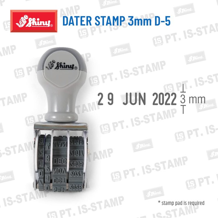 

Dijual Shiny DATER STAMP 3mm D 5 Diskon