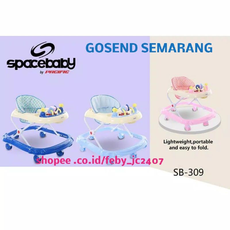 Gosend Semarang Baby Walker Space Baby 309 Apollo Apolo Alat Bantu Jalan Bayi Shopee Indonesia