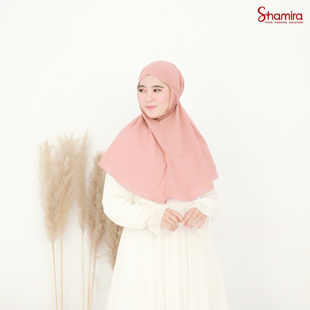 Kerudung Hijab Instan Bergo Maryam Diamond Crepe Premium By Shamira