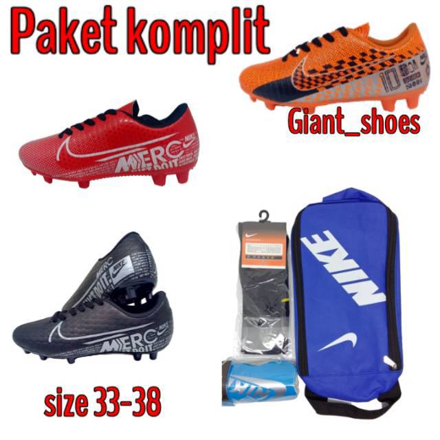  Diskon PAKET KOMPLIT SEPATU  BOLA  ANAK KECIL NIKE  