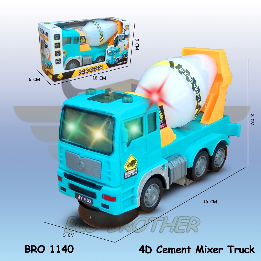 PROMO BRO1351 BRO1140 Mobil Dump Truck Molen Cement Semen Oli Tangki Mainan Mobilan Anak Truck Construction