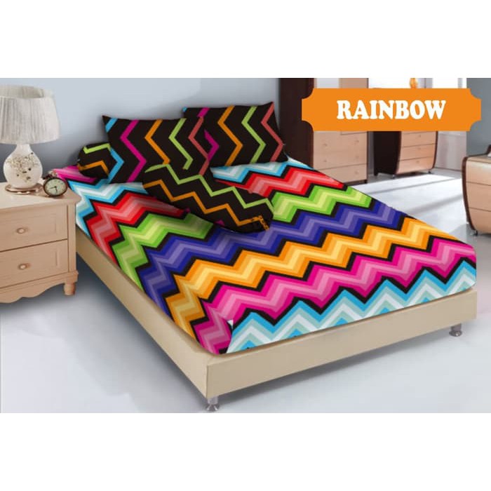 READY SPREI ENDLESS LOVE UKURAN 180X200 RUMBAI - RAINBOW