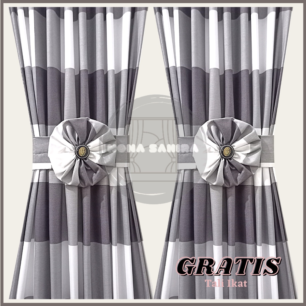 Gorden Spiral Kupu2 Jendela Minimalis Ikat Pita Murah