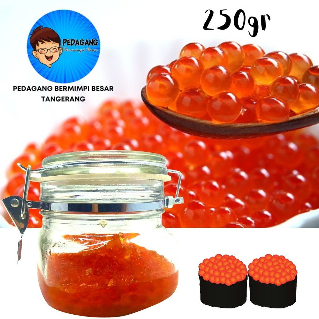 IKURA Shoyu Zuke Salmon Roe / Shoyuzuke Telur Ikan Salmon 250gr