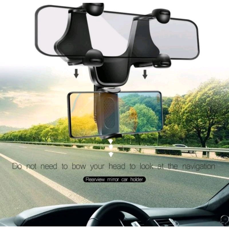 Phone Holder Mobil Spion Kaca Tengah/Car Holder Mirror Mount Rearview Universal 203